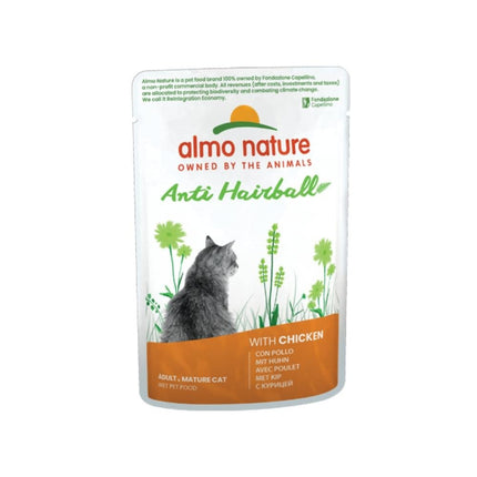 Almo Nature Anti Hairball Natvoer Kat - Zakjes - 30 x 70g