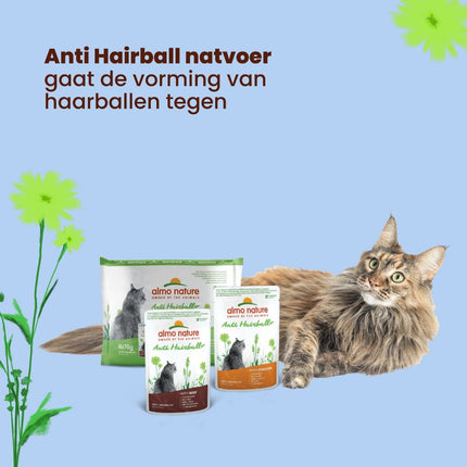 Almo Nature Anti Hairball Natvoer Kat - Zakjes - 30 x 70g