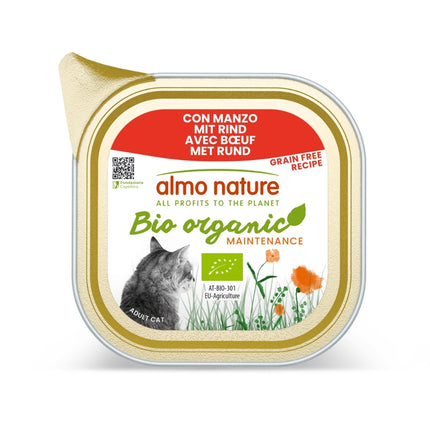 Almo Nature Bio Organic Natvoer Kat - Kuipje  - 19 x 85g