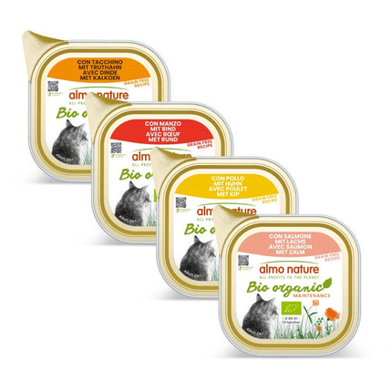 Almo Nature Bio Organic Natvoer Kat - Kuipje  - 19 x 85g