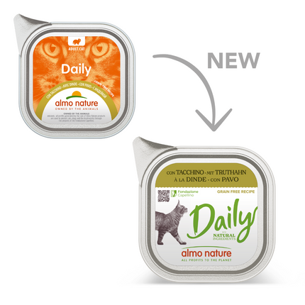 Almo Nature Daily Natvoer Kat - Kuipje  - 32 x 100g