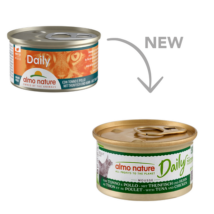 Almo Nature Daily Natvoer Kat - Mousse - Blik - 24 x 85g