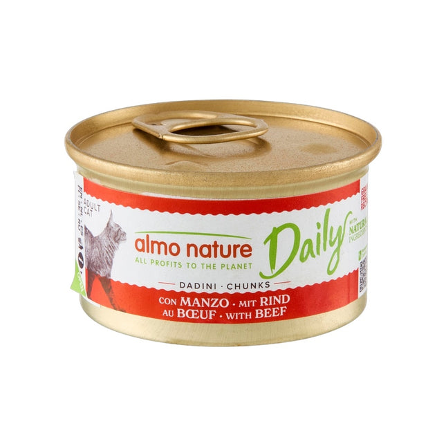 Almo Nature Daily Natvoer Kat -  Stukjes - Blik - 24 x 85g