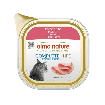 Almo Nature HFC Compleet Natvoer Kat - Sterilised - Kuipje 17 x 85g
