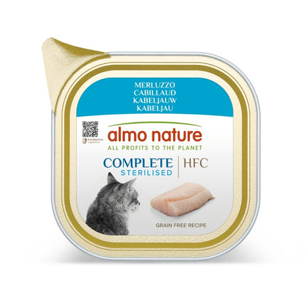 Almo Nature HFC Compleet Natvoer Kat - Sterilised - Kuipje 17 x 85g