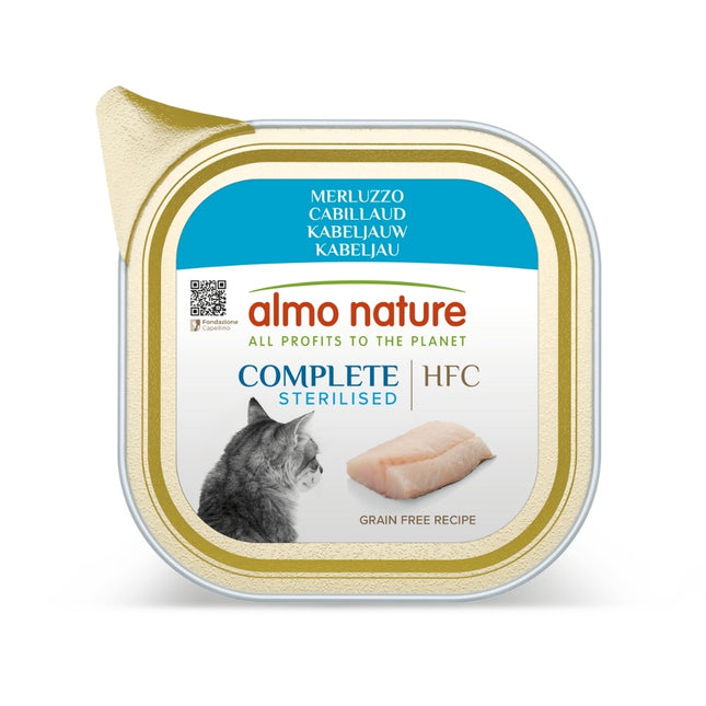 Almo Nature HFC Compleet Natvoer Kat - Sterilised - Kuipje 17 x 85g