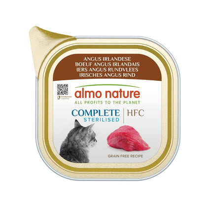 Almo Nature HFC Compleet Natvoer Kat - Sterilised - Kuipje 17 x 85g