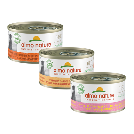 Almo Nature HFC Natvoer Hond - Natural -  Blik - 24 x 95g