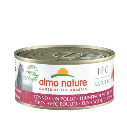 Almo Nature HFC Natvoer Kat - Natural -  Blik - 24 x 150g