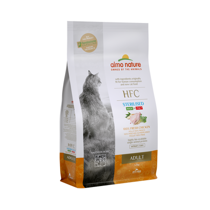 Almo Nature HFC Sterilised Droogvoer Kat - 300g of 1,2kg