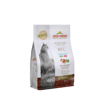 Almo Nature HFC Sterilised Droogvoer Kat - 300g of 1,2kg