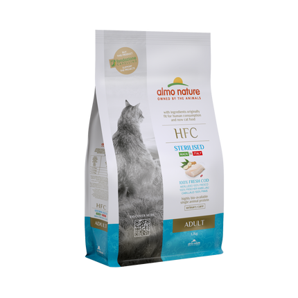 Almo Nature HFC Sterilised Droogvoer Kat - 300g of 1,2kg