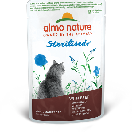 Almo Nature Sterilised Natvoer Kat - Zakjes - 30 x 70g