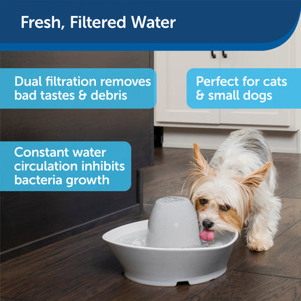 Drinkwell Streamside Ceramic Pet Fountain - 1.8 L