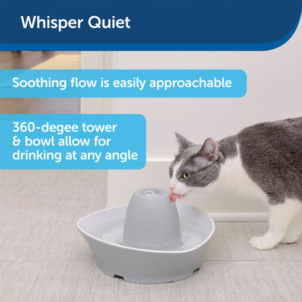 Drinkwell Streamside Ceramic Pet Fountain - 1.8 L