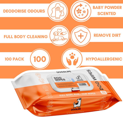 OurDogsLife Dog Grooming Wipes